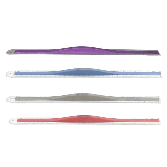 12 Pack: Assorted Westcott® Aluminum Ruler With Finger Grip | Michaels®